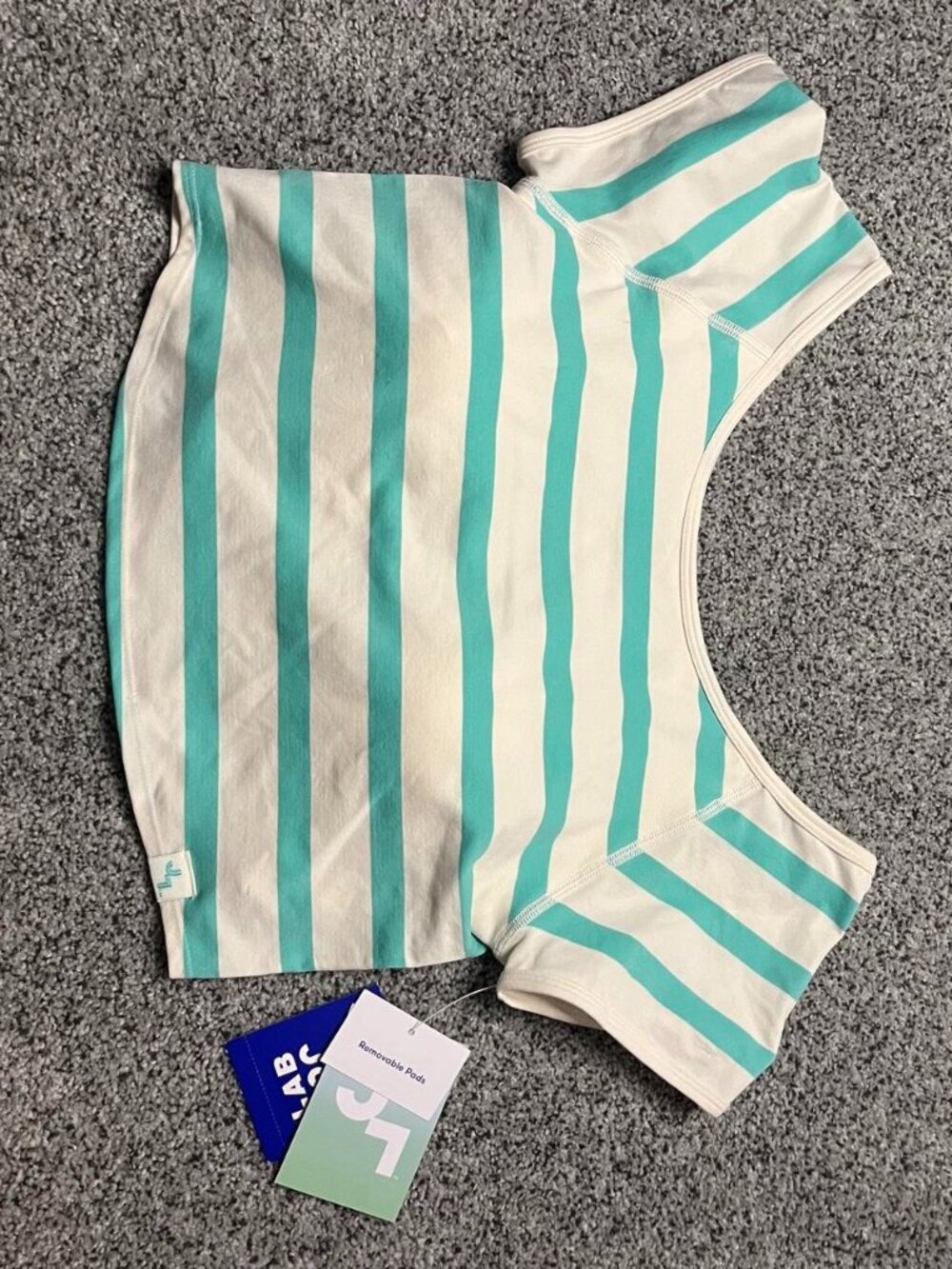 NWT Joy Lab striped cropped tee